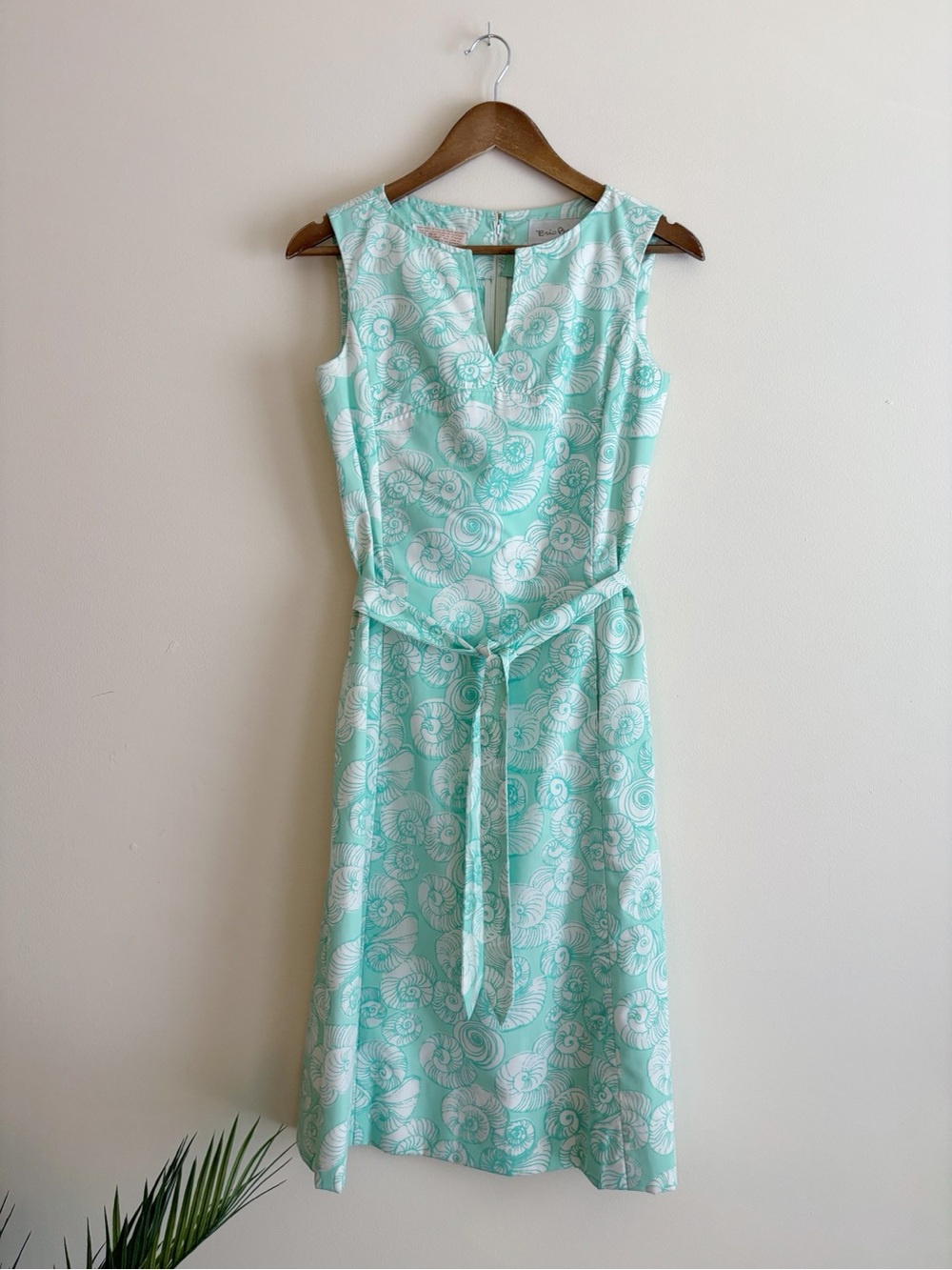 Key West Hand Print Fashions Erio Bocci Vintage Seashell Shift Dress Sz 6 Coasta